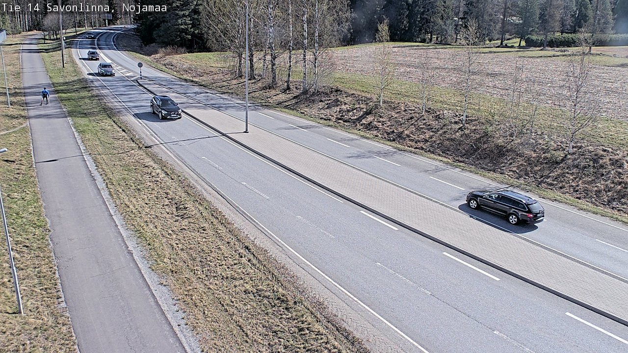 Weather Camera Image Väg 14 Nyslott, Nojanmaa, Savonlinna, Etelä-Savo