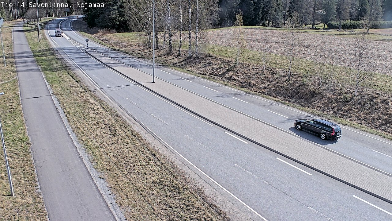 Weather Camera Image Väg 14 Nyslott, Nojanmaa, Savonlinna, Etelä-Savo
