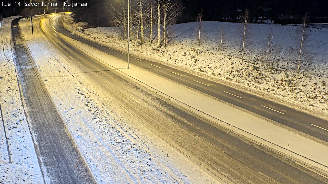 Weather Camera Image Väg 14 Nyslott, Nojanmaa, Savonlinna, Etelä-Savo