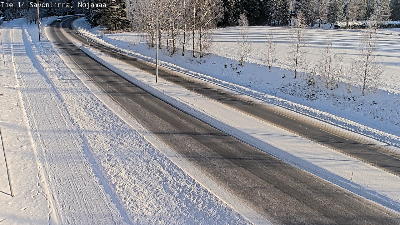 Weather Camera Image Road 14 Savonlinna, Nojanmaa, Savonlinna, Etelä-Savo