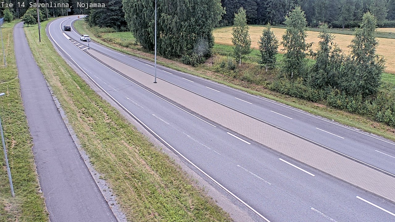 Weather Camera Image Väg 14 Nyslott, Nojanmaa, Savonlinna, Etelä-Savo