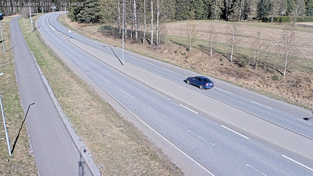 Weather Camera Image Väg 14 Nyslott, Nojanmaa, Savonlinna, Etelä-Savo