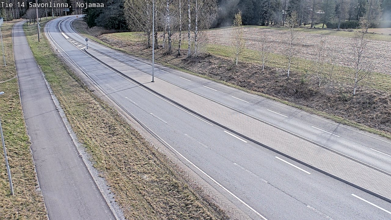 Weather Camera Image Väg 14 Nyslott, Nojanmaa, Savonlinna, Etelä-Savo