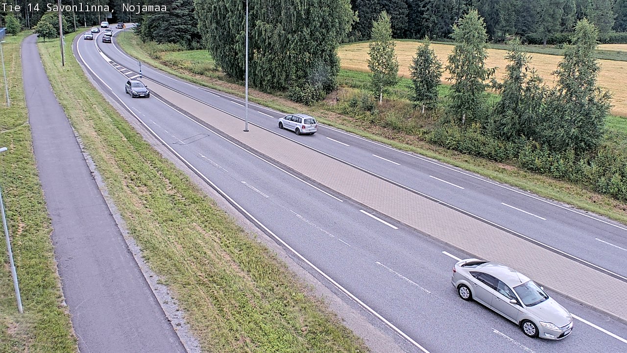 Weather Camera Image Väg 14 Nyslott, Nojanmaa, Savonlinna, Etelä-Savo