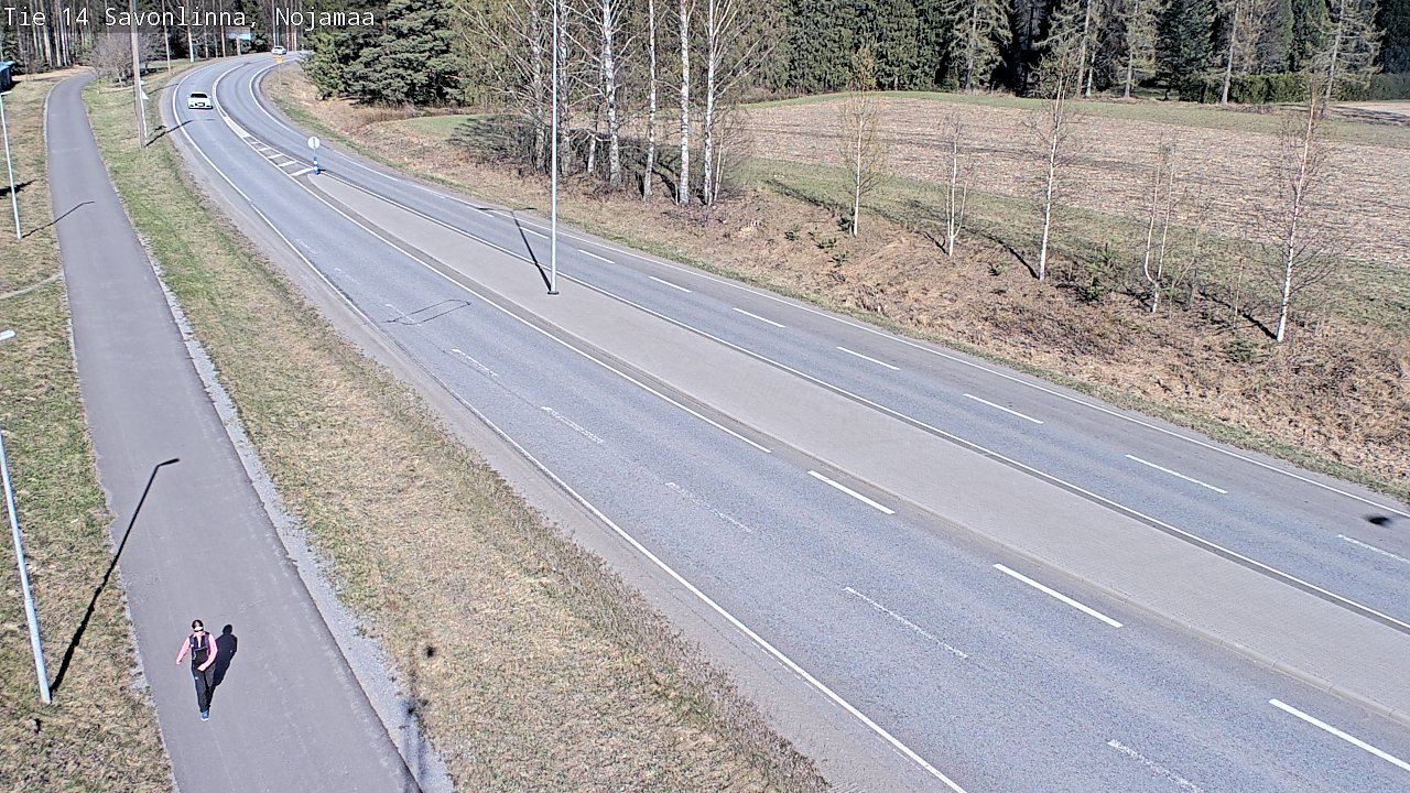 Weather Camera Image Väg 14 Nyslott, Nojanmaa, Savonlinna, Etelä-Savo