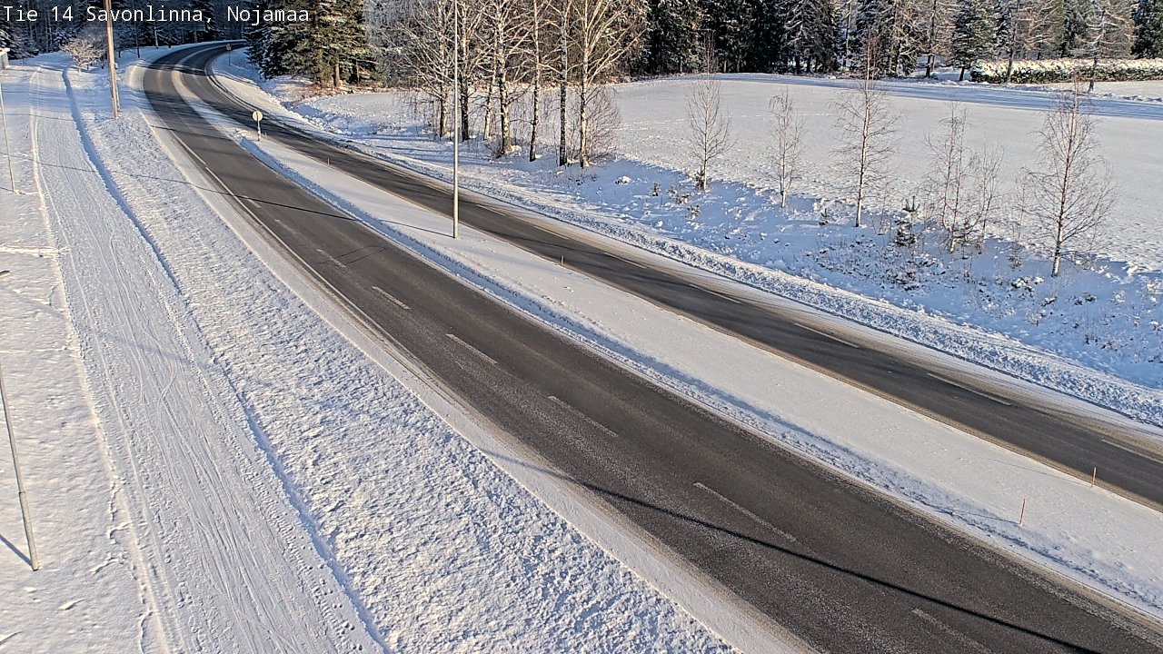 Weather Camera Image Road 14 Savonlinna, Nojanmaa, Savonlinna, Etelä-Savo
