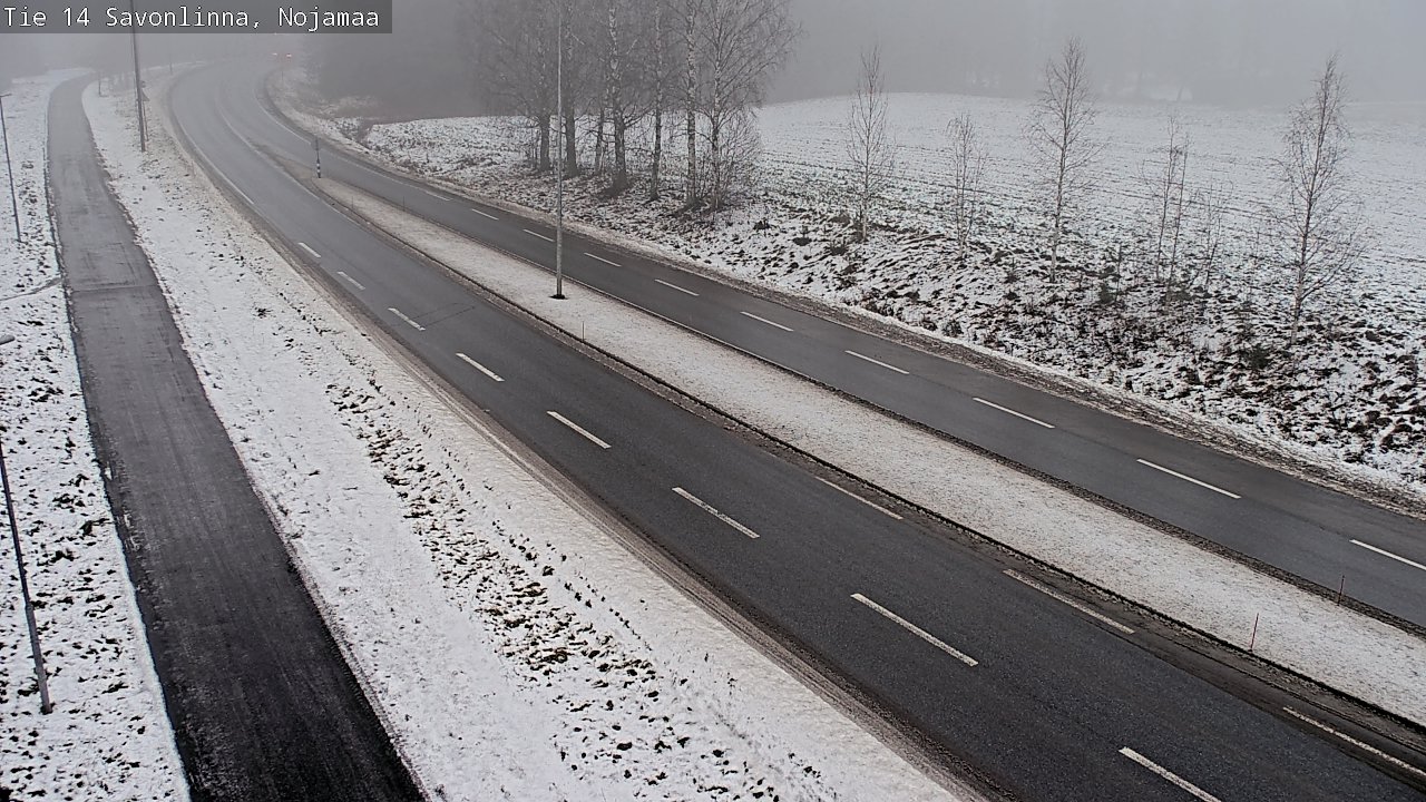 Weather Camera Image Väg 14 Nyslott, Nojanmaa, Savonlinna, Etelä-Savo