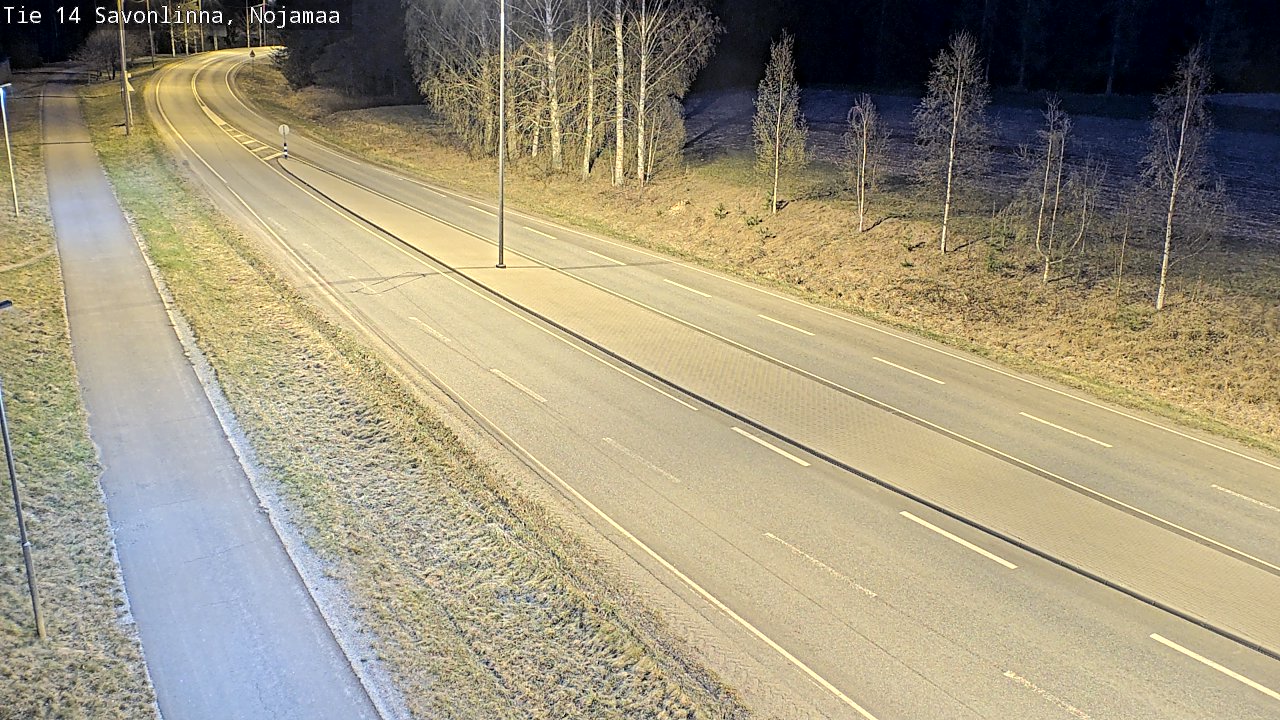 Weather Camera Image Väg 14 Nyslott, Nojanmaa, Savonlinna, Etelä-Savo