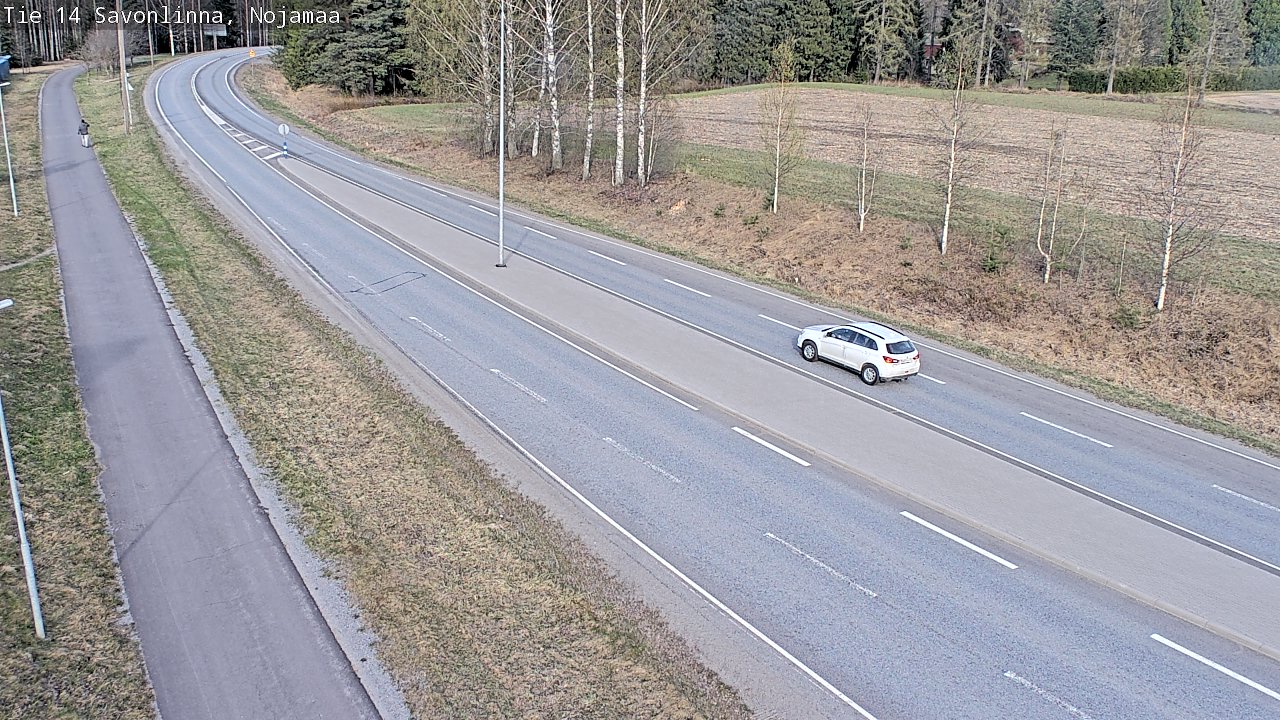 Weather Camera Image Väg 14 Nyslott, Nojanmaa, Savonlinna, Etelä-Savo