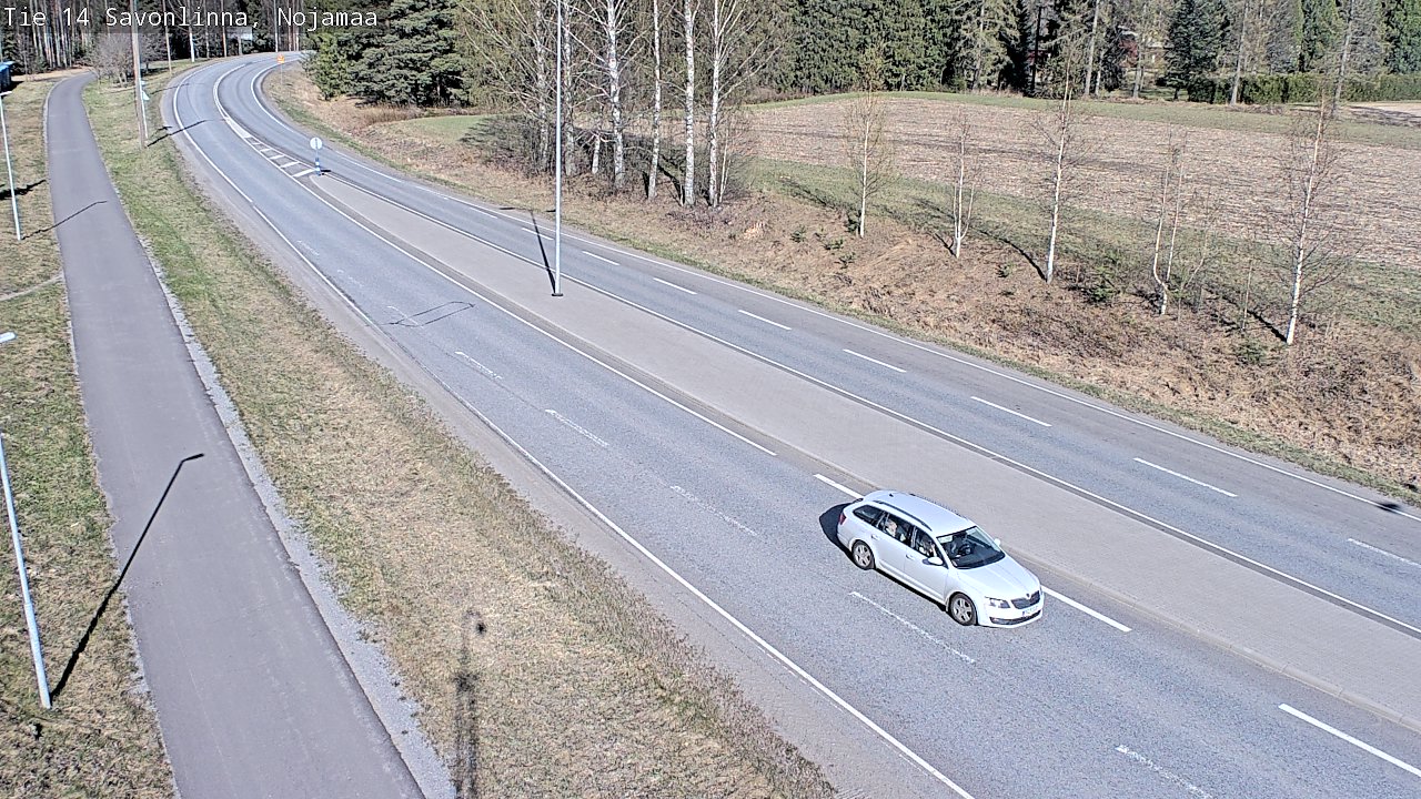 Weather Camera Image Väg 14 Nyslott, Nojanmaa, Savonlinna, Etelä-Savo