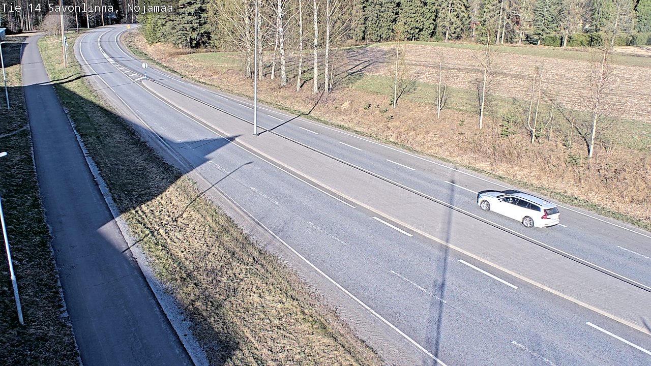 Weather Camera Image Väg 14 Nyslott, Nojanmaa, Savonlinna, Etelä-Savo