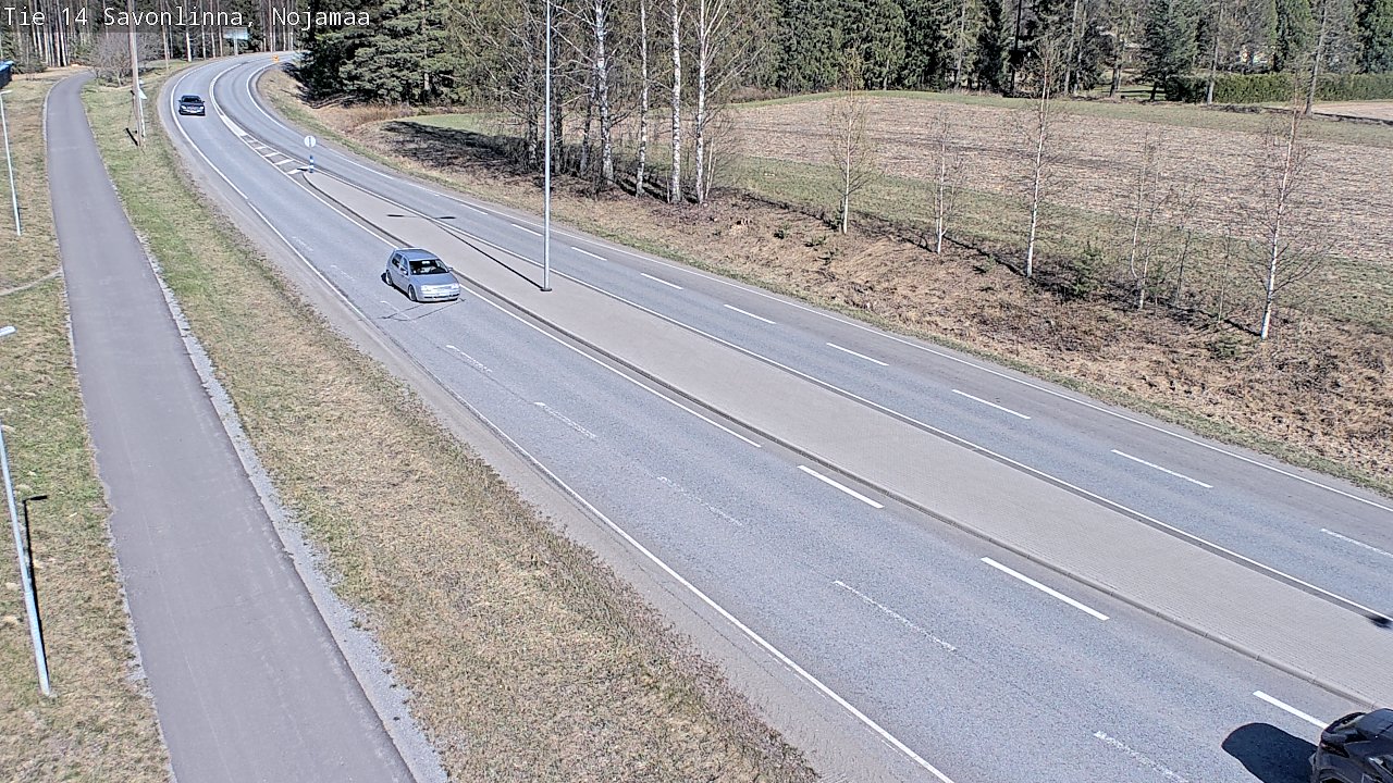 Weather Camera Image Väg 14 Nyslott, Nojanmaa, Savonlinna, Etelä-Savo