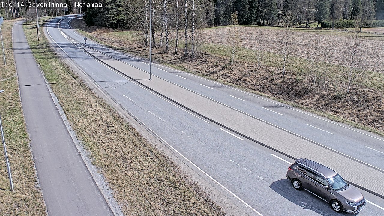Weather Camera Image Väg 14 Nyslott, Nojanmaa, Savonlinna, Etelä-Savo