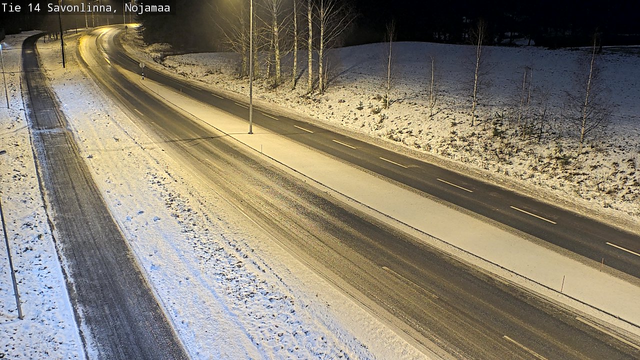 Weather Camera Image Väg 14 Nyslott, Nojanmaa, Savonlinna, Etelä-Savo
