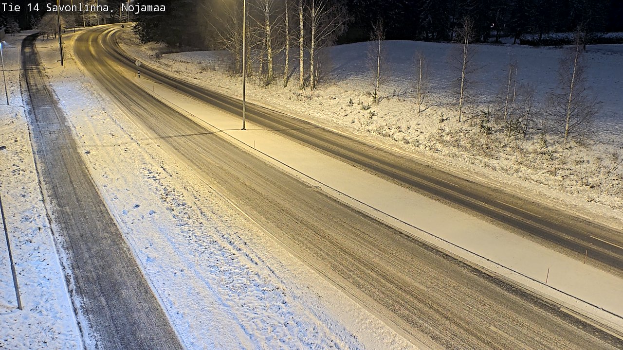 Weather Camera Image Väg 14 Nyslott, Nojanmaa, Savonlinna, Etelä-Savo