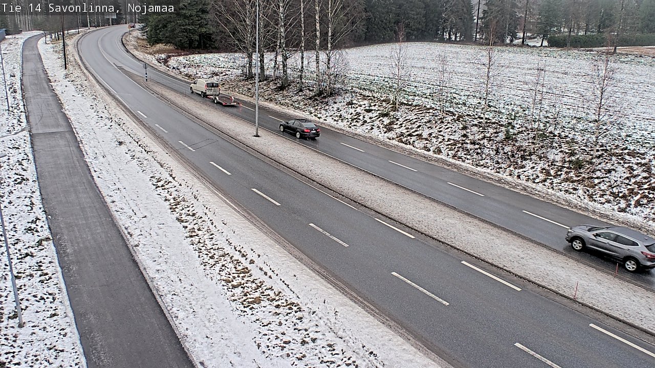 Weather Camera Image Väg 14 Nyslott, Nojanmaa, Savonlinna, Etelä-Savo