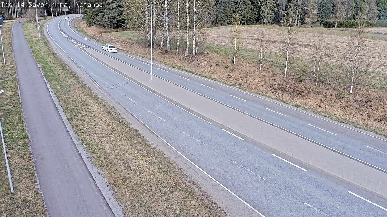 Weather Camera Image Väg 14 Nyslott, Nojanmaa, Savonlinna, Etelä-Savo
