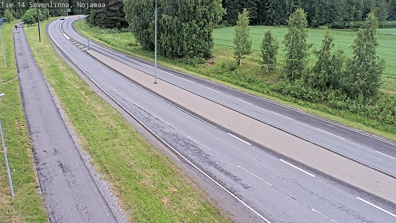 Weather Camera Image Väg 14 Nyslott, Nojanmaa, Savonlinna, Etelä-Savo