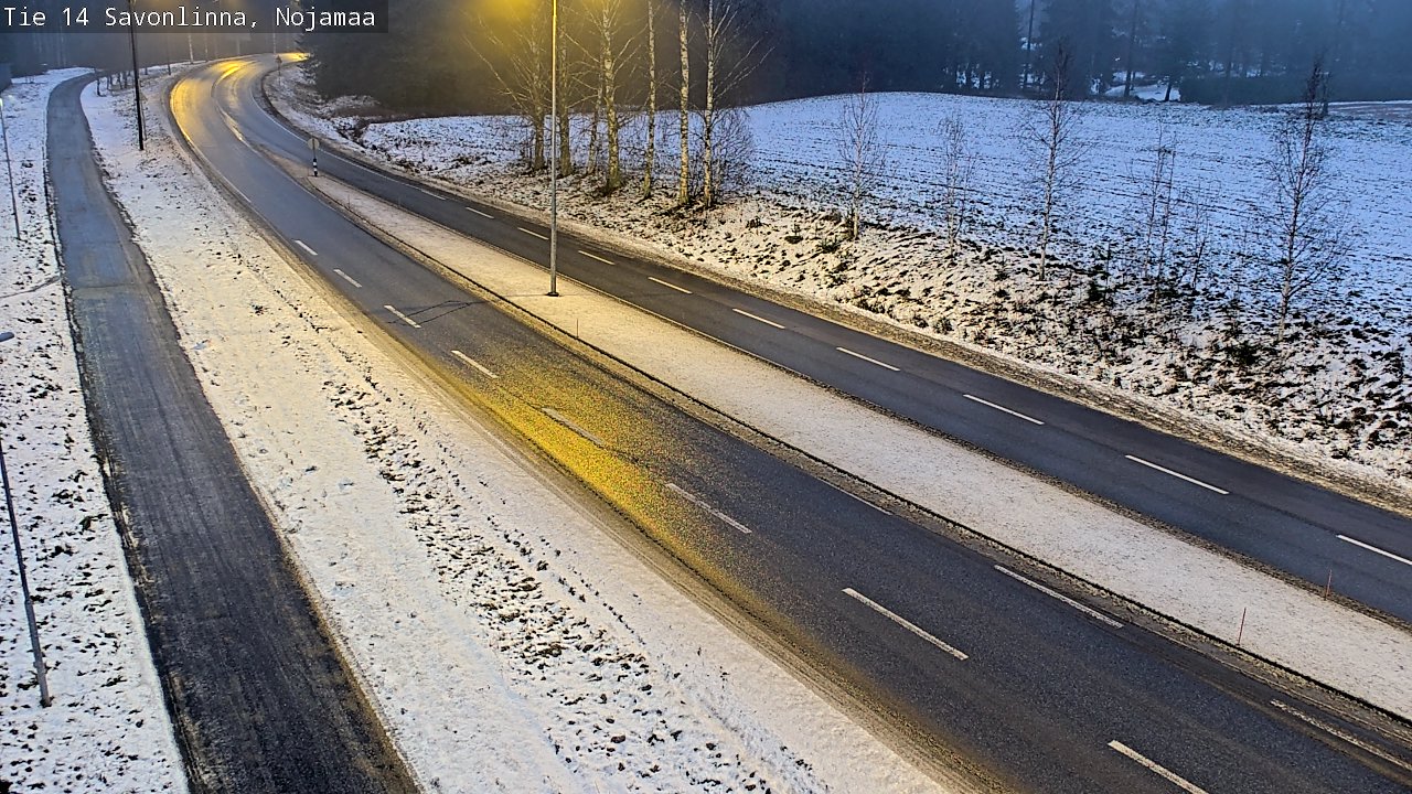Weather Camera Image Väg 14 Nyslott, Nojanmaa, Savonlinna, Etelä-Savo