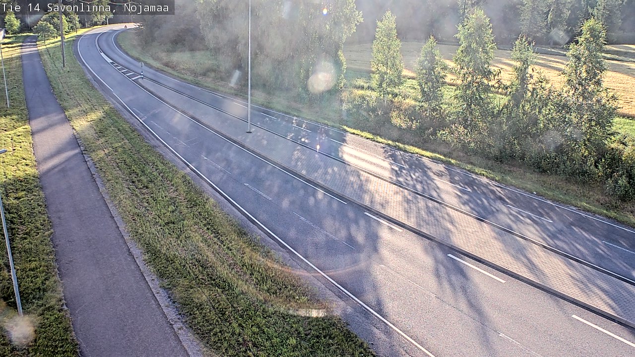 Weather Camera Image Väg 14 Nyslott, Nojanmaa, Savonlinna, Etelä-Savo