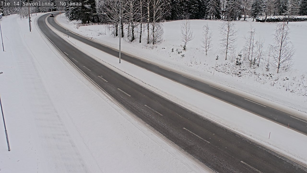 Weather Camera Image Väg 14 Nyslott, Nojanmaa, Savonlinna, Etelä-Savo