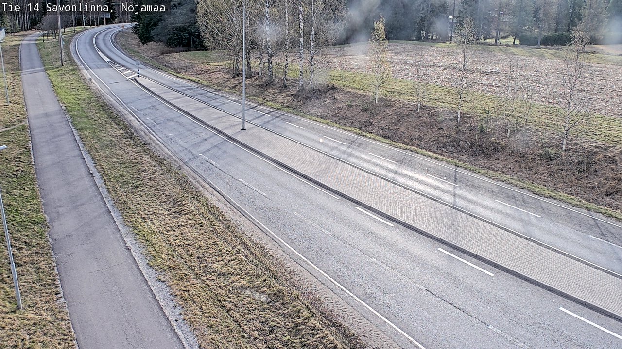 Weather Camera Image Väg 14 Nyslott, Nojanmaa, Savonlinna, Etelä-Savo