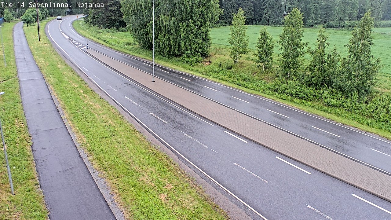 Weather Camera Image Väg 14 Nyslott, Nojanmaa, Savonlinna, Etelä-Savo