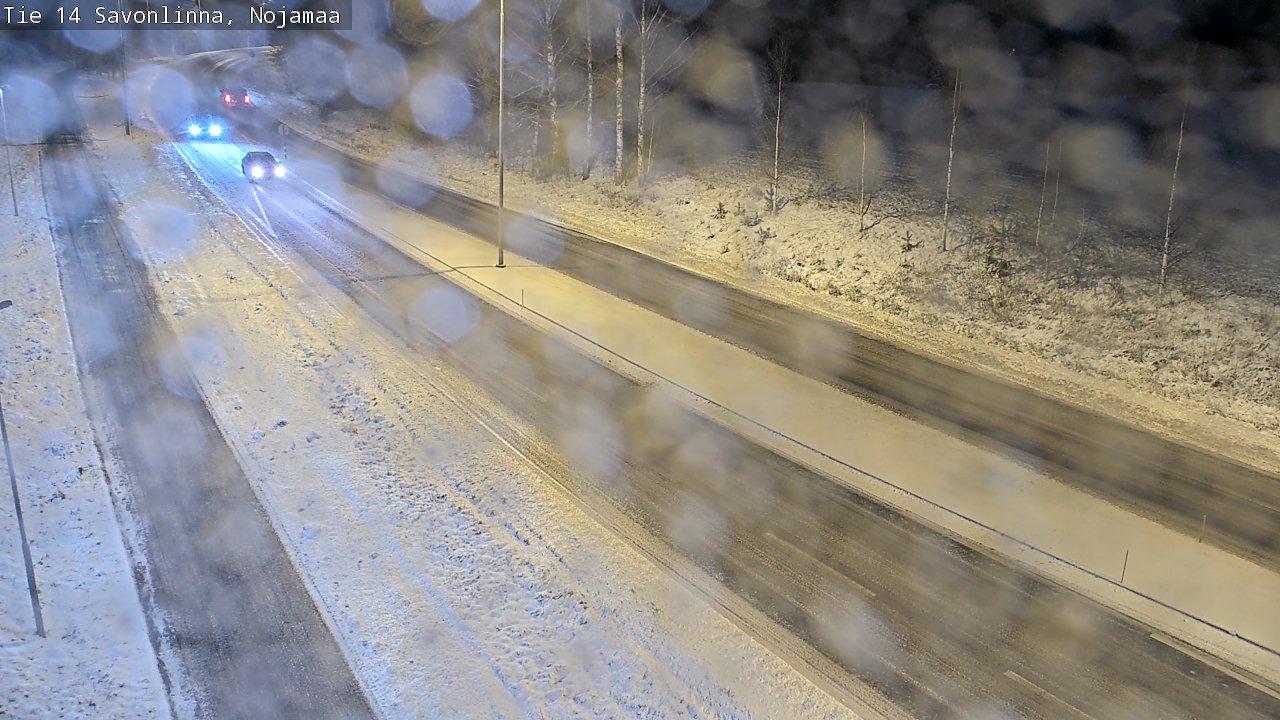 Weather Camera Image Väg 14 Nyslott, Nojanmaa, Savonlinna, Etelä-Savo