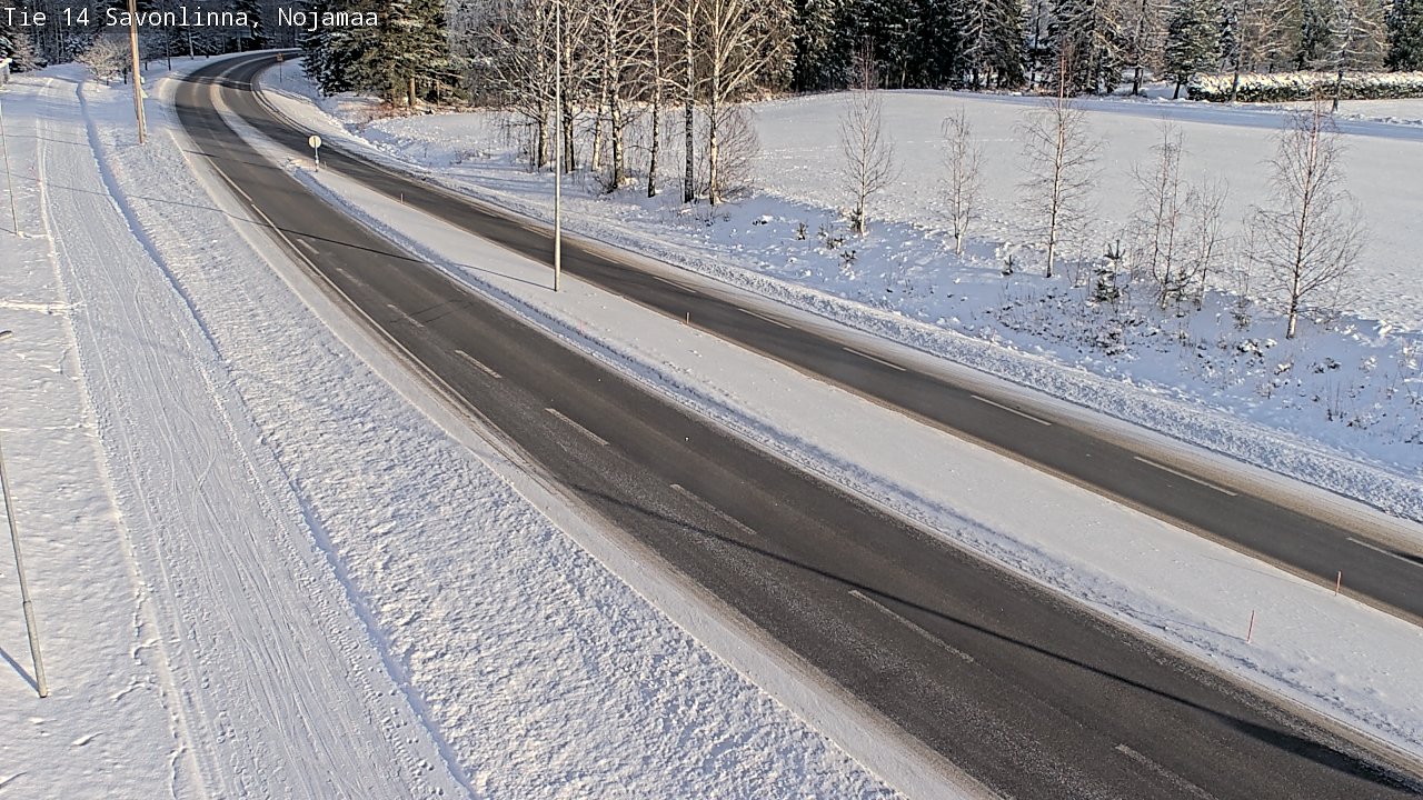 Weather Camera Image Väg 14 Nyslott, Nojanmaa, Savonlinna, Etelä-Savo
