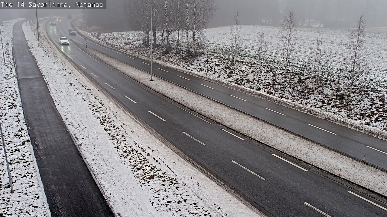 Weather Camera Image Väg 14 Nyslott, Nojanmaa, Savonlinna, Etelä-Savo
