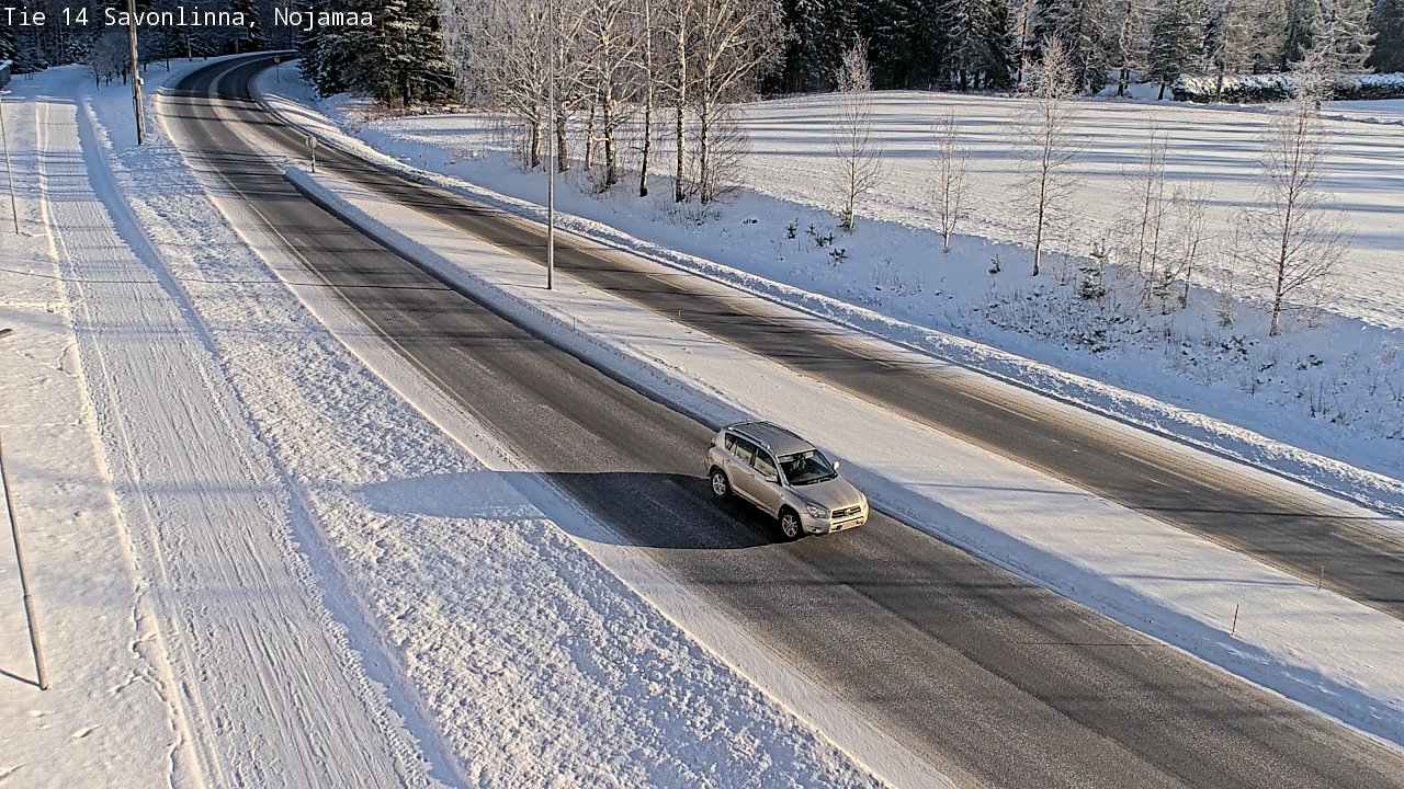 Weather Camera Image Road 14 Savonlinna, Nojanmaa, Savonlinna, Etelä-Savo