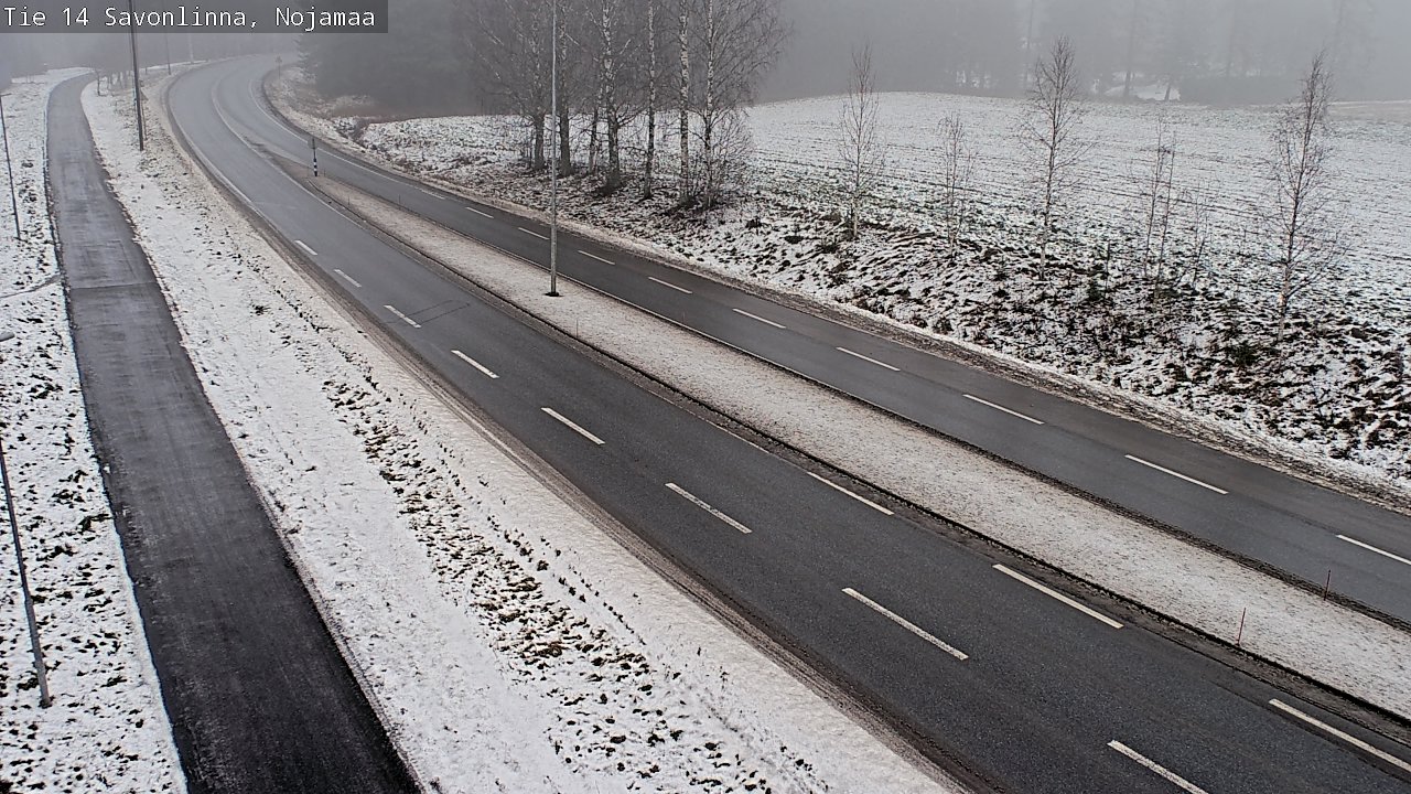 Weather Camera Image Väg 14 Nyslott, Nojanmaa, Savonlinna, Etelä-Savo