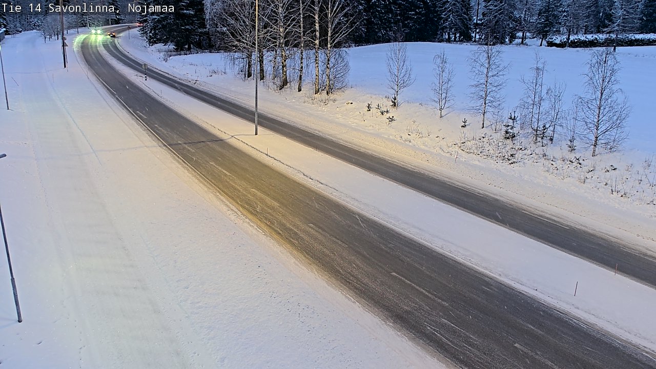 Weather Camera Image Väg 14 Nyslott, Nojanmaa, Savonlinna, Etelä-Savo