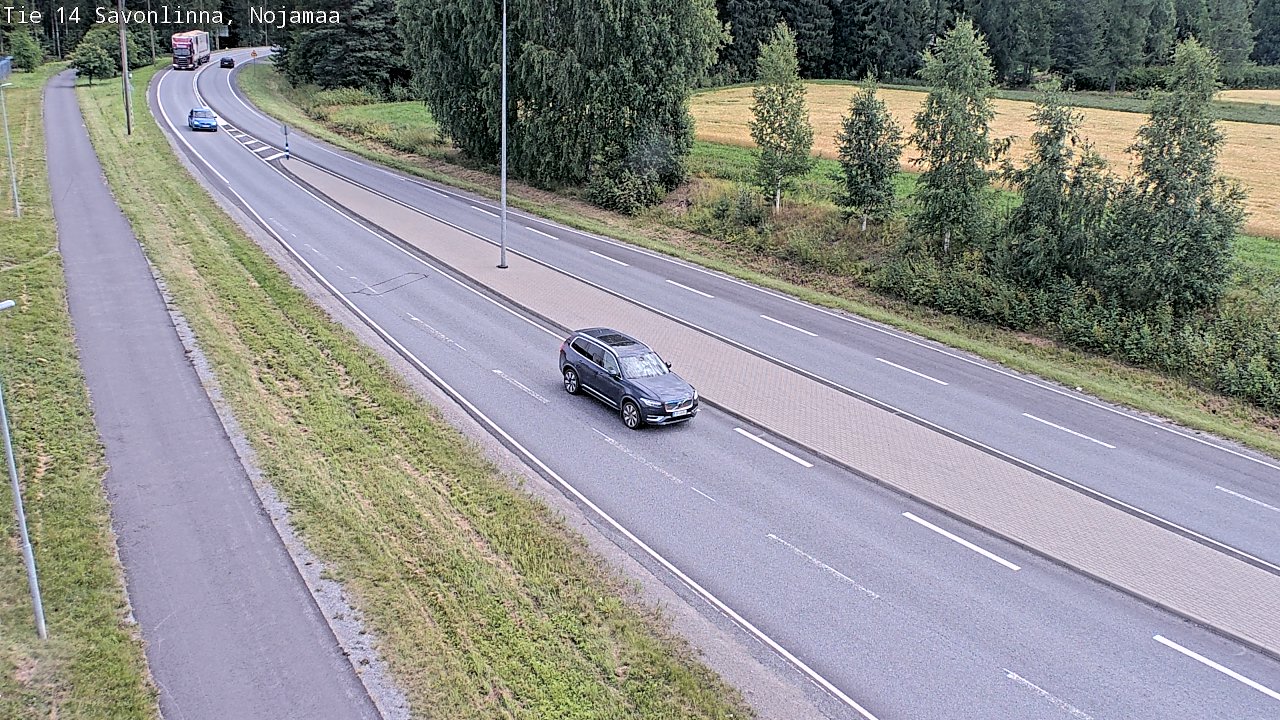 Weather Camera Image Väg 14 Nyslott, Nojanmaa, Savonlinna, Etelä-Savo