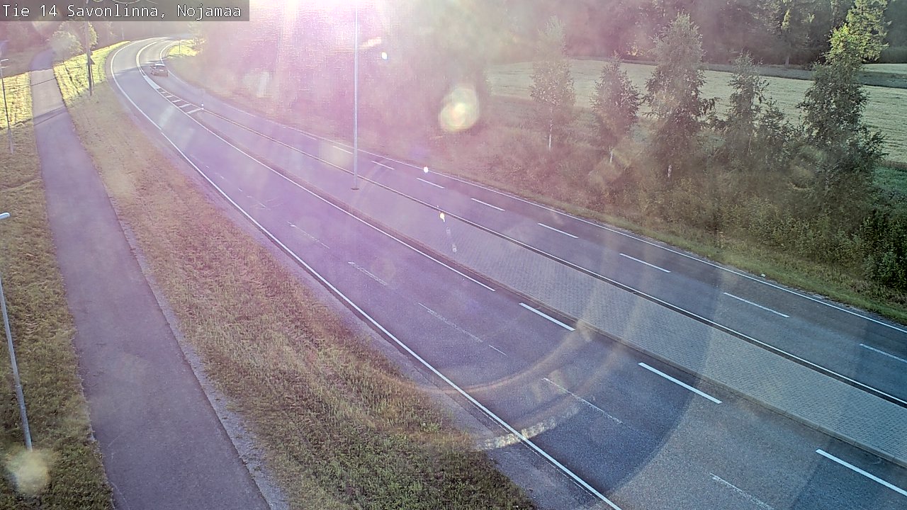 Weather Camera Image Väg 14 Nyslott, Nojanmaa, Savonlinna, Etelä-Savo