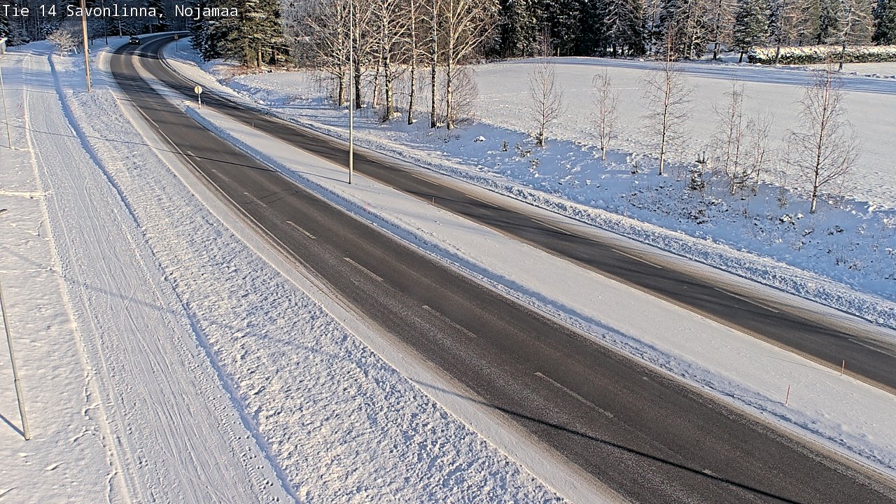 Weather Camera Image Road 14 Savonlinna, Nojanmaa, Savonlinna, Etelä-Savo