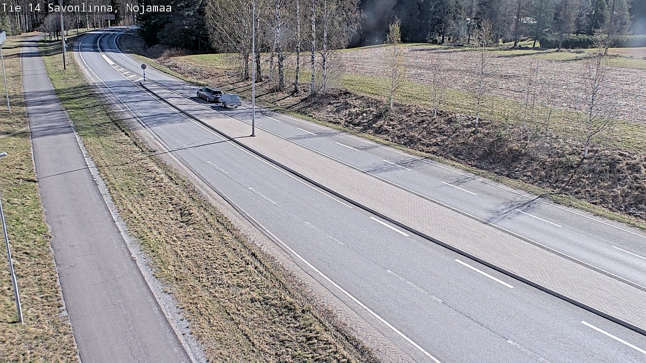 Weather Camera Image Väg 14 Nyslott, Nojanmaa, Savonlinna, Etelä-Savo