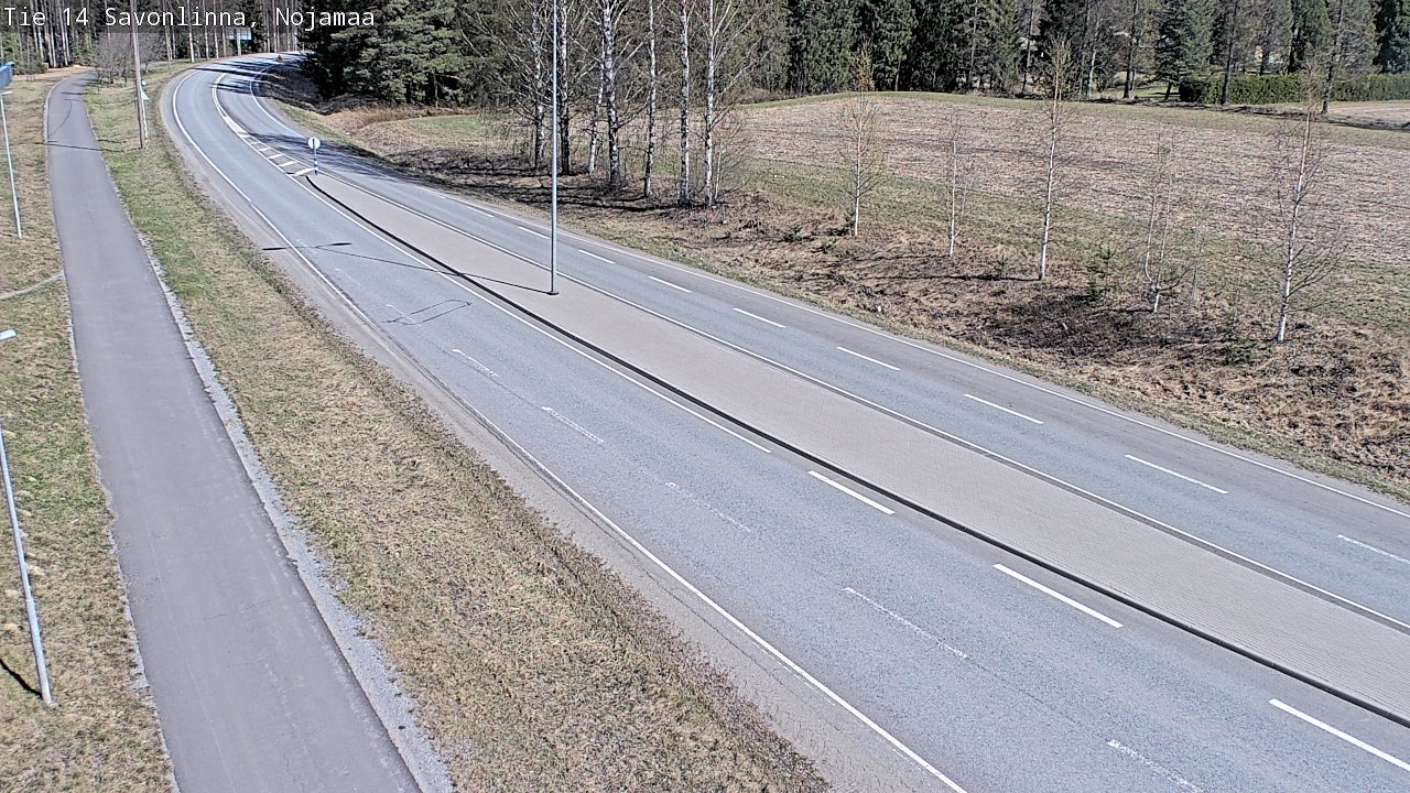 Weather Camera Image Väg 14 Nyslott, Nojanmaa, Savonlinna, Etelä-Savo