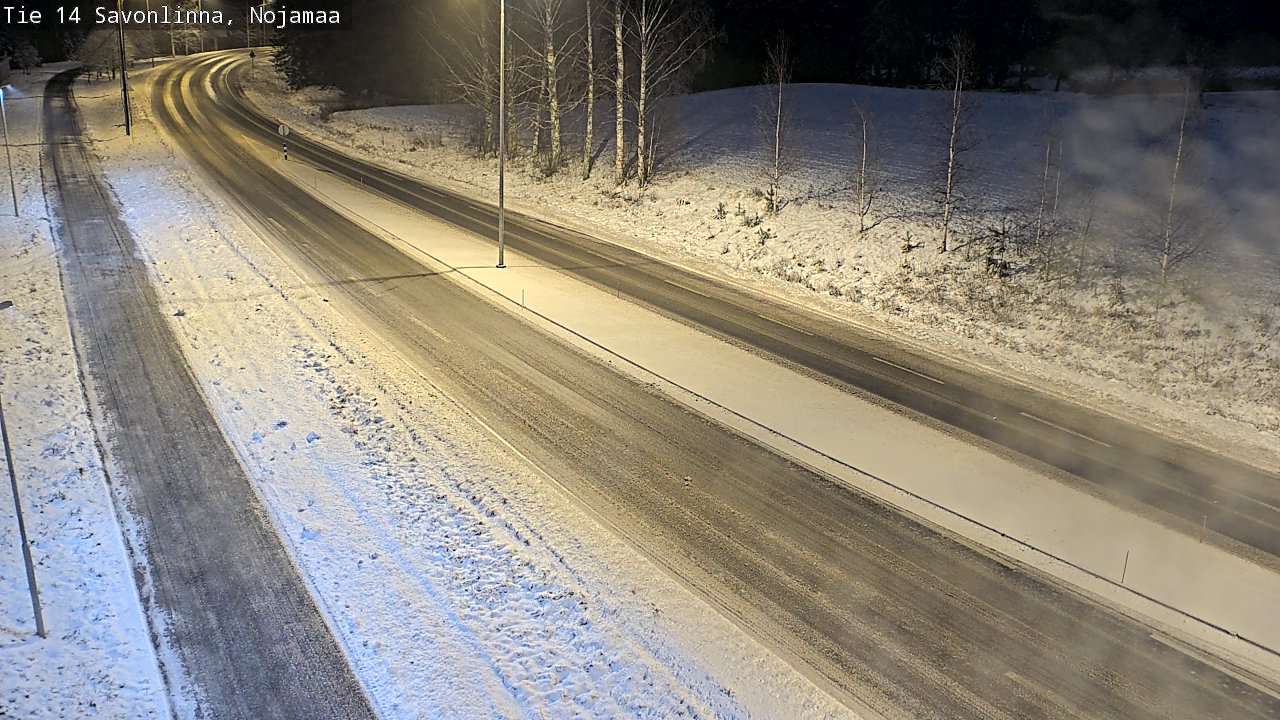 Weather Camera Image Väg 14 Nyslott, Nojanmaa, Savonlinna, Etelä-Savo