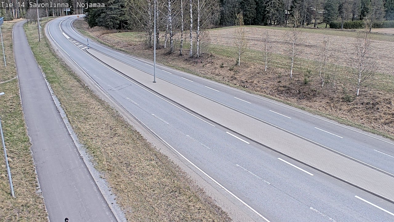 Weather Camera Image Väg 14 Nyslott, Nojanmaa, Savonlinna, Etelä-Savo