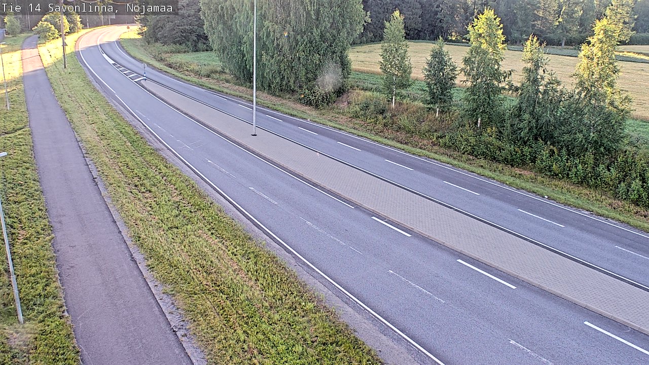 Weather Camera Image Väg 14 Nyslott, Nojanmaa, Savonlinna, Etelä-Savo