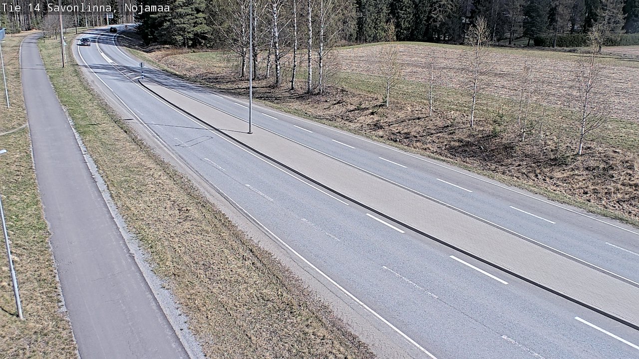 Weather Camera Image Väg 14 Nyslott, Nojanmaa, Savonlinna, Etelä-Savo