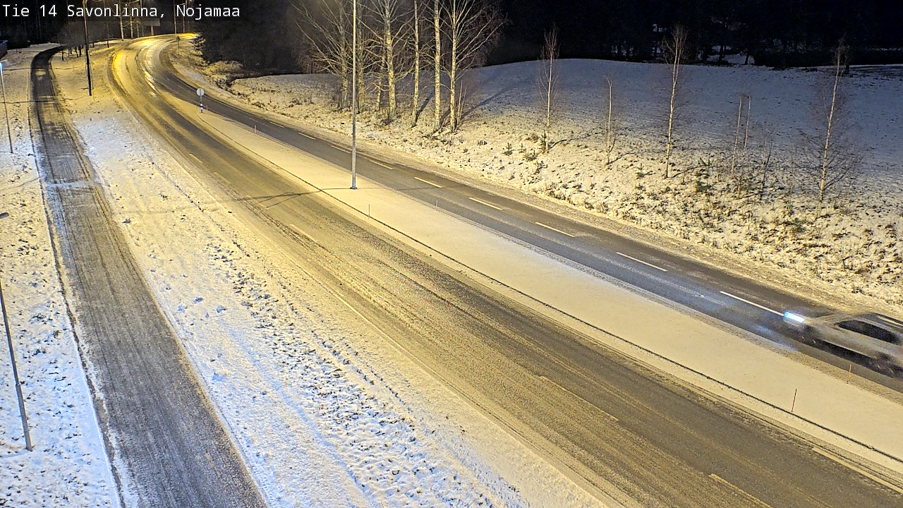 Weather Camera Image Väg 14 Nyslott, Nojanmaa, Savonlinna, Etelä-Savo
