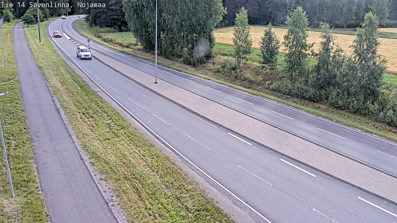 Weather Camera Image Väg 14 Nyslott, Nojanmaa, Savonlinna, Etelä-Savo