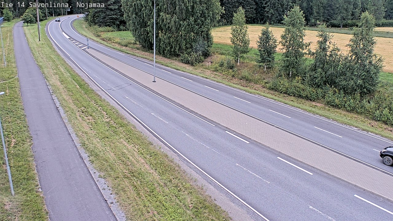 Weather Camera Image Väg 14 Nyslott, Nojanmaa, Savonlinna, Etelä-Savo