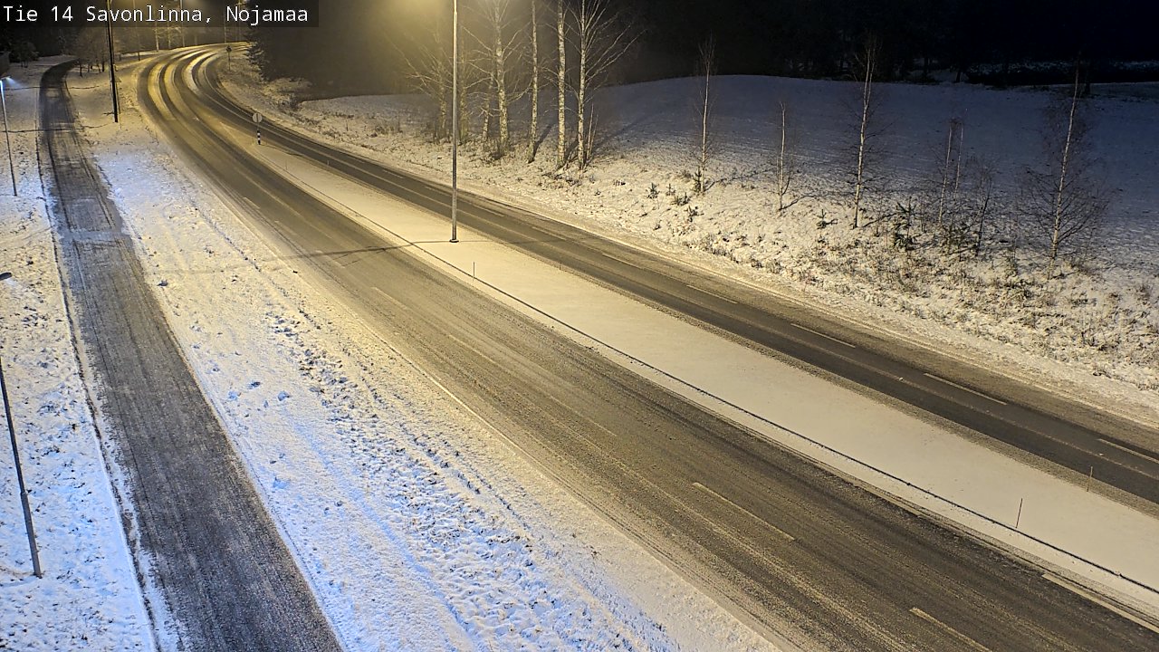 Weather Camera Image Väg 14 Nyslott, Nojanmaa, Savonlinna, Etelä-Savo