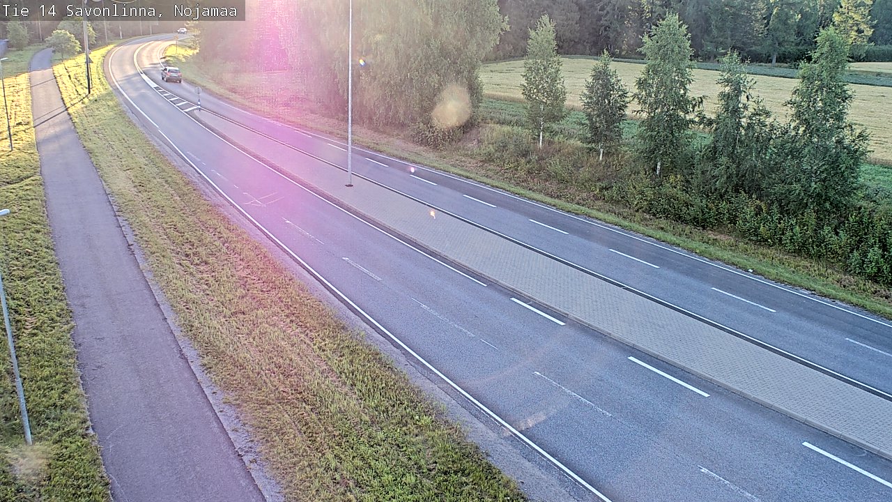 Weather Camera Image Väg 14 Nyslott, Nojanmaa, Savonlinna, Etelä-Savo