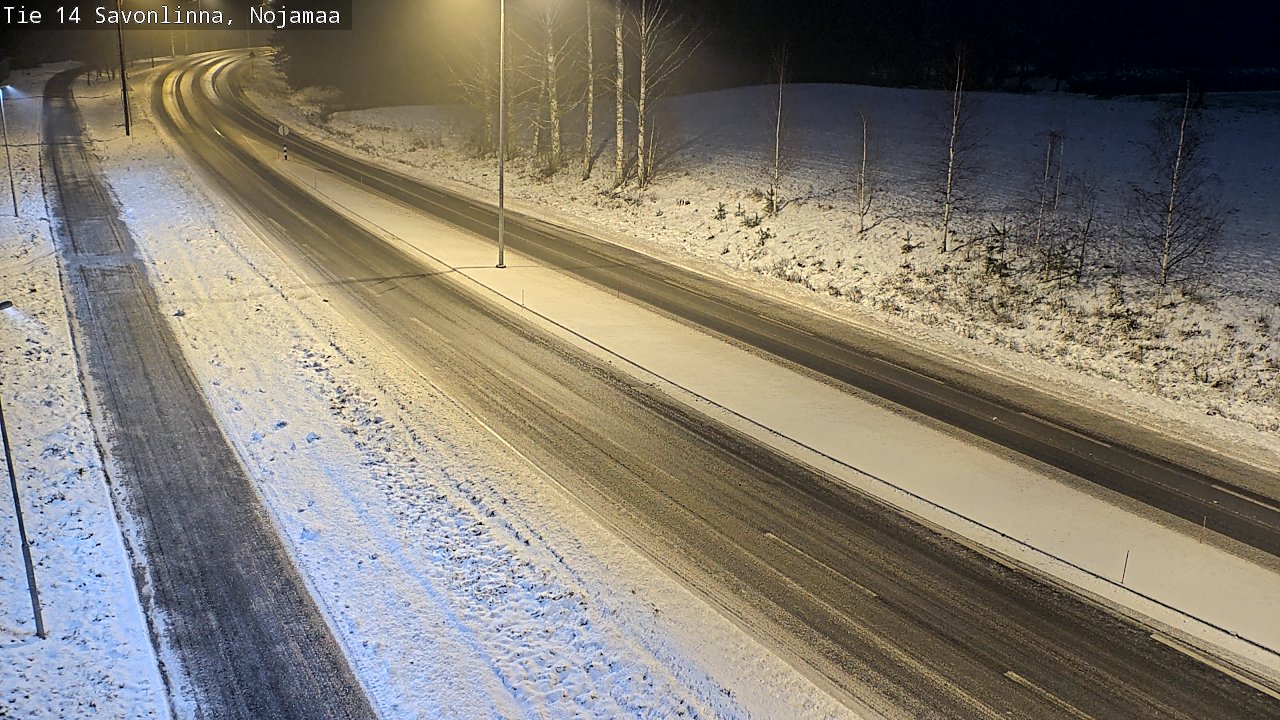 Weather Camera Image Väg 14 Nyslott, Nojanmaa, Savonlinna, Etelä-Savo