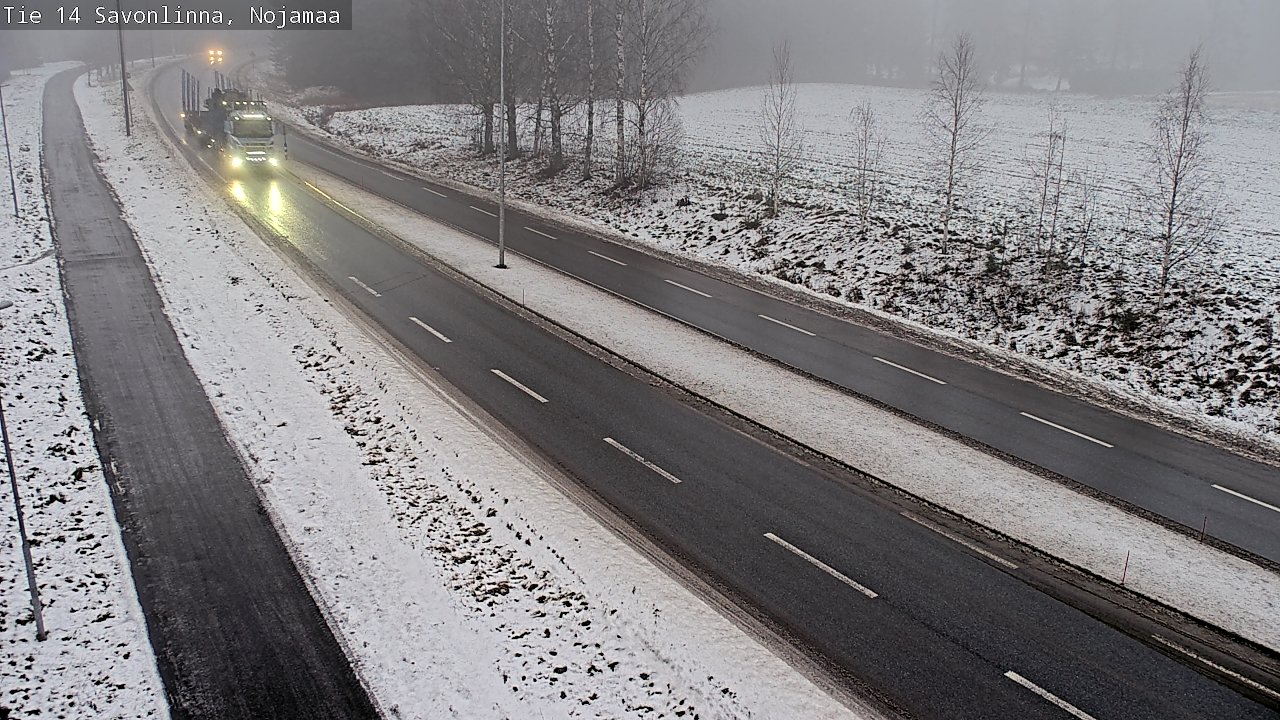 Weather Camera Image Väg 14 Nyslott, Nojanmaa, Savonlinna, Etelä-Savo