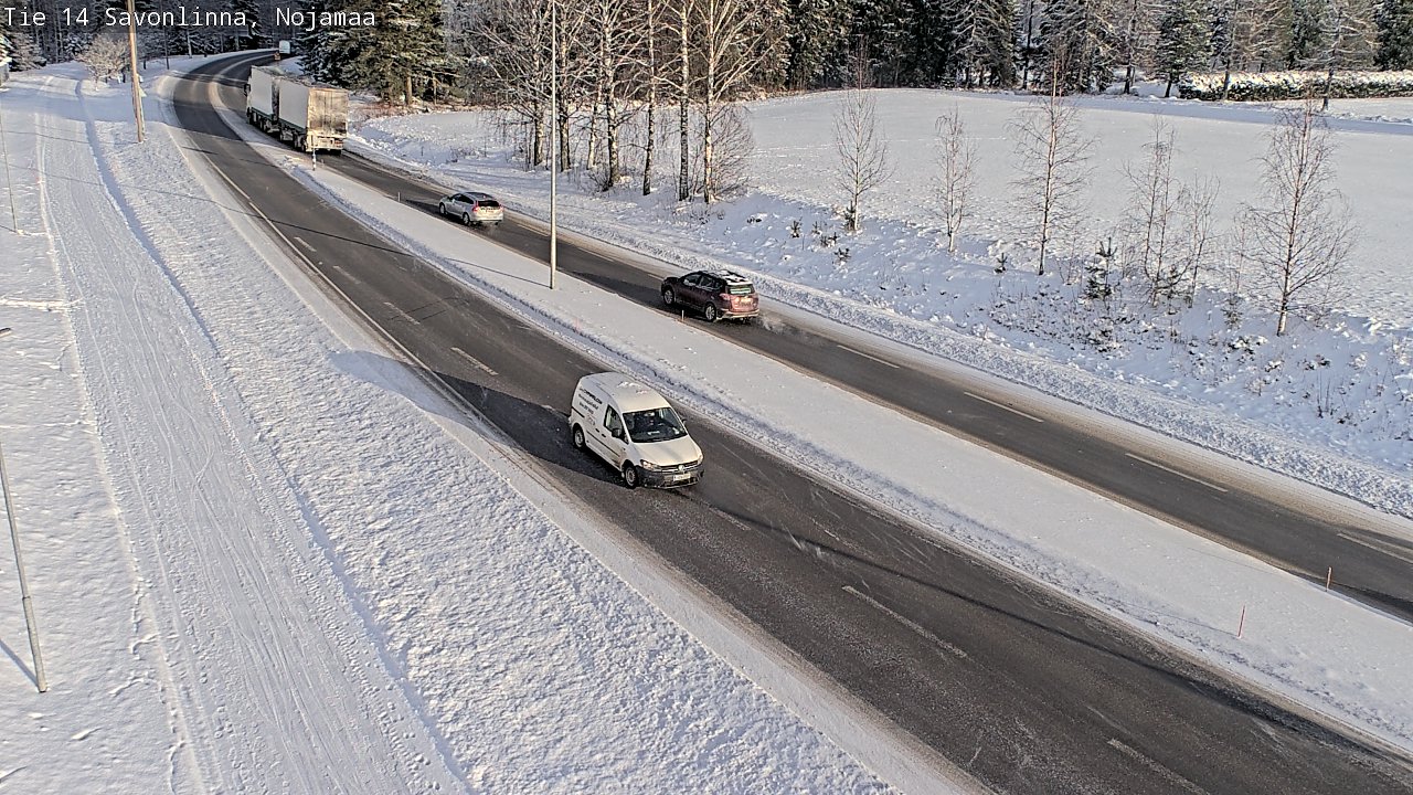 Weather Camera Image Väg 14 Nyslott, Nojanmaa, Savonlinna, Etelä-Savo